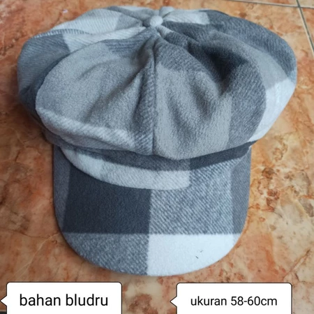 Topi Jamur Dewasa Katun Drill Laken Tebal - Kotak Abu Bludru